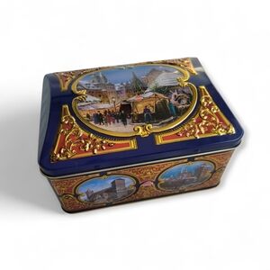 Vintage Embossed Decorative Tin German Christmas Victorian